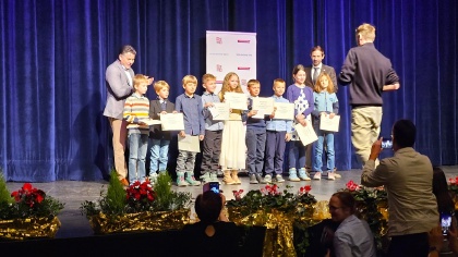 Ocenění za úspěšnou reprezentaci Středočeského kraje byli Adam a Jakub